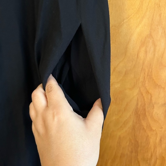 LOVESTITCH BLACK HIGH NECK JERSEY MAXI DRESS - Picture 4 of 4